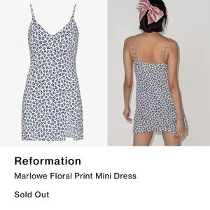 Reformation Marlowe Floral Print Dress